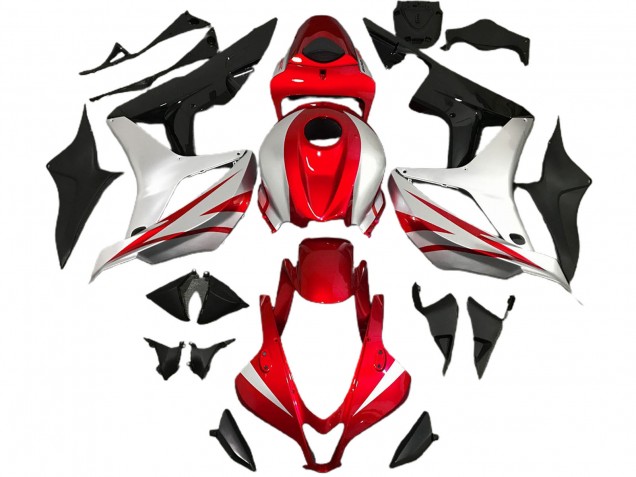 2007-2008 Rot & Silber OEM-Stil CBR600RR Motorrad Verkleidungen 2007-2008 Rot & Silber OEM-Stil CBR600RR Motorrad Verkleidungen