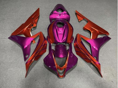 2007-2008 Rot & Violett CBR600RR Motorrad Verkleidungen