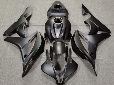 2007-2008 Schlichte Matt Schwarz CBR600RR Motorrad Verkleidungen