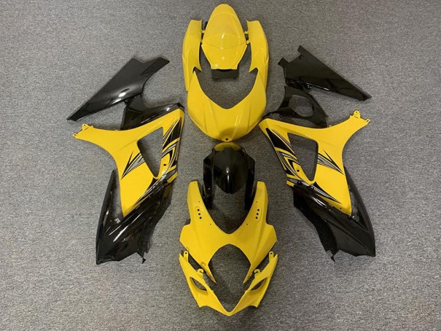 2007-2008 Schwarz & Gelb GSXR 1000 Motorrad Verkleidungen 2007-2008 Schwarz & Gelb GSXR 1000 Motorrad Verkleidungen