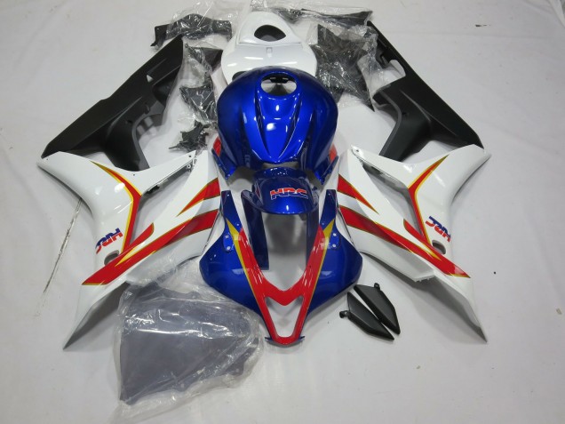 2007-2008 Tiefes Blau Weiß & Rot HRC CBR600RR Motorrad Verkleidungen 2007-2008 Tiefes Blau Weiß & Rot HRC CBR600RR Motorrad Verkleidungen