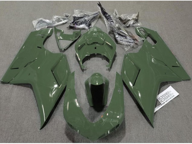 2007-2014 Armeegrün Glänzend Ducati 848 1098 1198 Motorrad Verkleidungen 2007-2014 Armeegrün Glänzend Ducati 848 1098 1198 Motorrad Verkleidungen