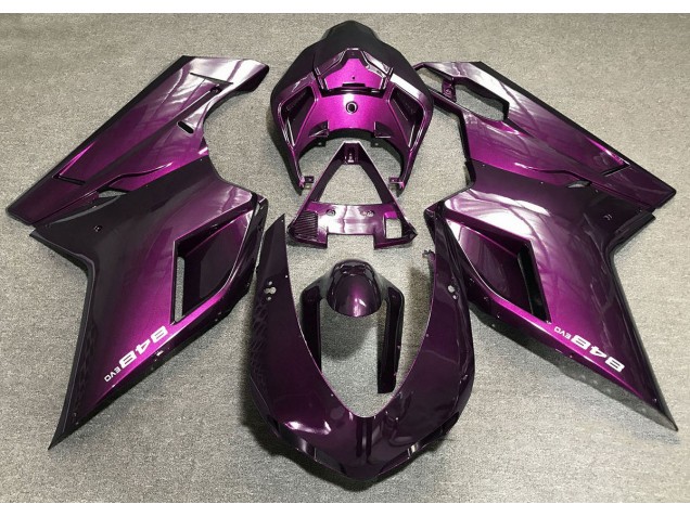 2007-2014 Dunkelpink Ducati 848 1098 1198 Motorrad Verkleidungen 2007-2014 Dunkelpink Ducati 848 1098 1198 Motorrad Verkleidungen