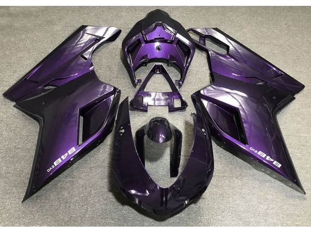 2007-2014 Dunkelviolett Ducati 848 1098 1198 Motorrad Verkleidungen 2007-2014 Dunkelviolett Ducati 848 1098 1198 Motorrad Verkleidungen