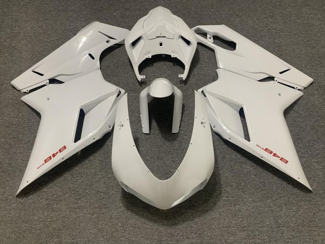 2007-2014 Glänzend Weiß Ducati 848 1098 1198 Motorrad Verkleidungen 2007-2014 Glänzend Weiß Ducati 848 1098 1198 Motorrad Verkleidungen