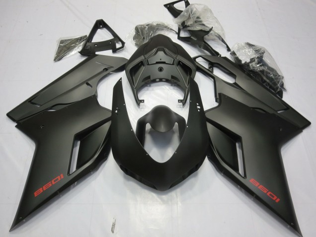 2007-2014 Matt Schwarz Ducati 848 1098 1198 Motorrad Verkleidungen 2007-2014 Matt Schwarz Ducati 848 1098 1198 Motorrad Verkleidungen