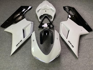 2007-2014 Weiß Perlmutt & Schwarz Ducati 848 1098 1198 Motorrad Verkleidungen