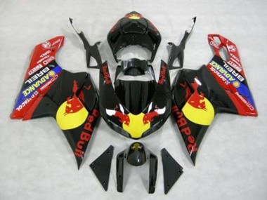 2007-2014 Rot Bull Ducati 848 1098 1198 Motorrad Verkleidungen