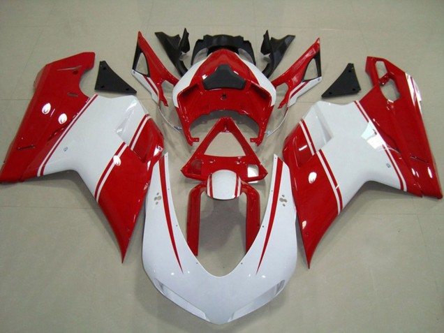 2007-2014 Rot-Weiße Anstecknadel Ducati 848 1098 1198 Motorrad Verkleidungen 2007-2014 Rot-Weiße Anstecknadel Ducati 848 1098 1198 Motorrad Verkleidungen
