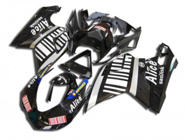 2007-2014 Schwarz Alice Ducati 848 1098 1198 Motorrad Verkleidungen
