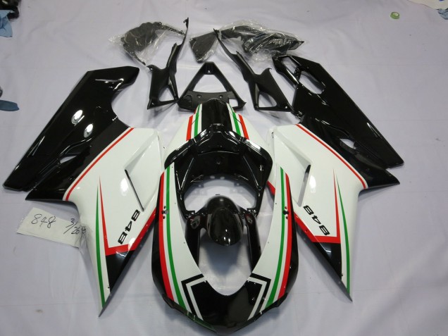 2007-2014 Schwarz Dreifach Ducati 848 1098 1198 Motorrad Verkleidungen 2007-2014 Schwarz Dreifach Ducati 848 1098 1198 Motorrad Verkleidungen