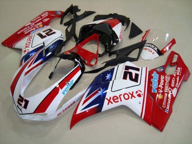 2007-2014 Stern Xerox Ducati 848 1098 1198 Motorrad Verkleidungen