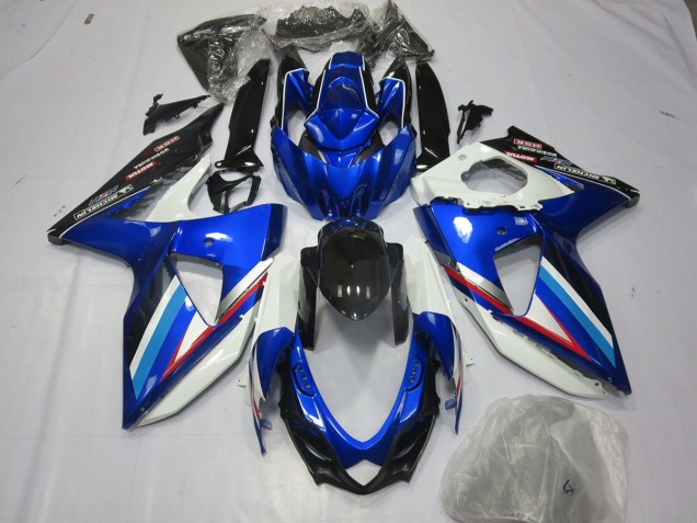 2008-2010 Blauweiß & Rot GSXR 600-750 Motorrad Verkleidungen 2008-2010 Blauweiß & Rot GSXR 600-750 Motorrad Verkleidungen