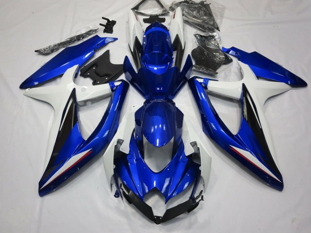 2008-2010 Blau Schwarz & Weiß GSXR 600-750 Motorrad Verkleidungen 2008-2010 Blau Schwarz & Weiß GSXR 600-750 Motorrad Verkleidungen