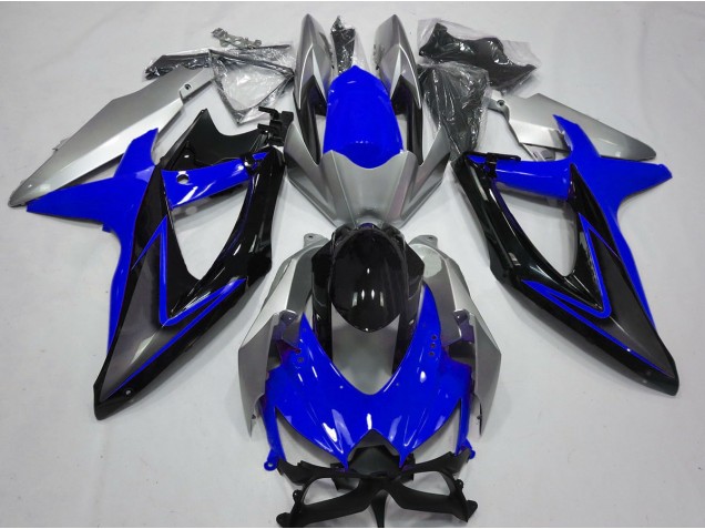 2008-2010 Blau & Silber GSXR 600-750 Motorrad Verkleidungen 2008-2010 Blau & Silber GSXR 600-750 Motorrad Verkleidungen