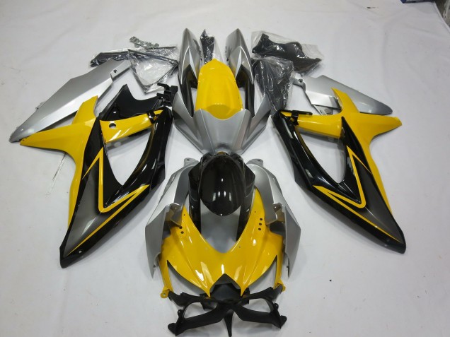 2008-2010 Gelb Schwarz GSXR 600-750 Motorrad Verkleidungen 2008-2010 Gelb Schwarz GSXR 600-750 Motorrad Verkleidungen