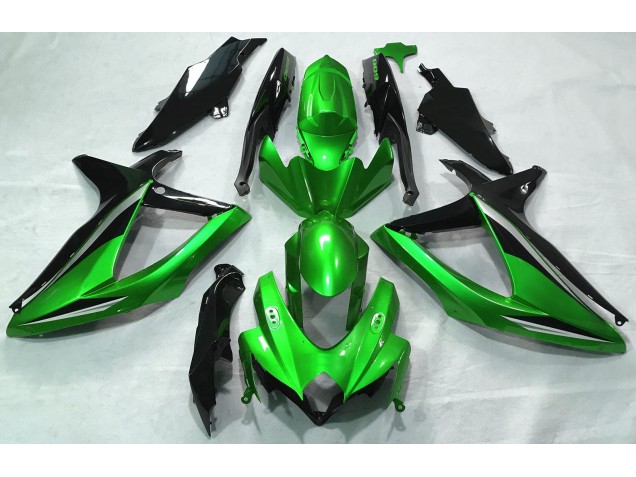2008-2010 Glänzend Grün GSXR 600-750 Motorrad Verkleidungen 2008-2010 Glänzend Grün GSXR 600-750 Motorrad Verkleidungen