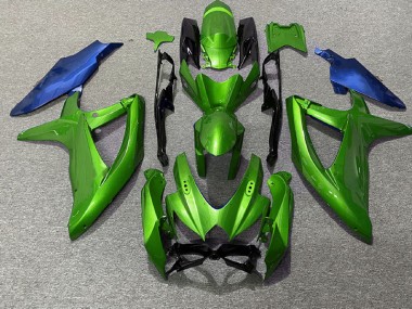 2008-2010 Grün & Blau GSXR 600-750 Motorrad Verkleidungen