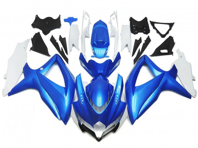 2008-2010 Hellblauer & Weißer Custom-Stil GSXR 600-750 Motorrad Verkleidungen 2008-2010 Hellblauer & Weißer Custom-Stil GSXR 600-750 Motorrad Verkleidungen
