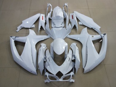 2008-2010 Helles Weiß & Rot GSXR 600-750 Motorrad Verkleidungen