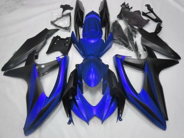 2008-2010 Matt Blau GSXR 600-750 Motorrad Verkleidungen