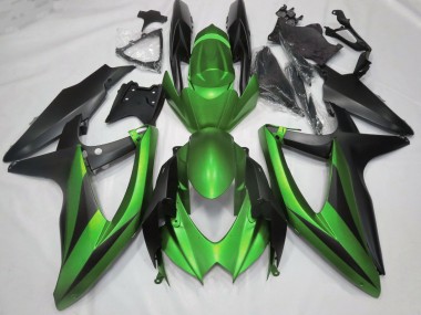 2008-2010 Matt Grün GSXR 600-750 Motorrad Verkleidungen