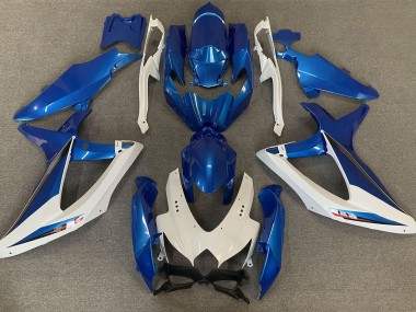 2008-2010 OEM Stil Blau & Weiß GSXR 600-750 Motorrad Verkleidungen