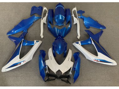 2008-2010 OEM Stil Blau & Weiß GSXR 600-750 Motorrad Verkleidungen