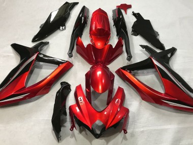2008-2010 Rot Glänzend GSXR 600-750 Motorrad Verkleidungen