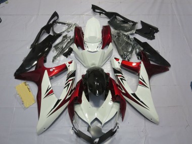 2008-2010 Rot Weiß Schwarz GSXR 600-750 Motorrad Verkleidungen