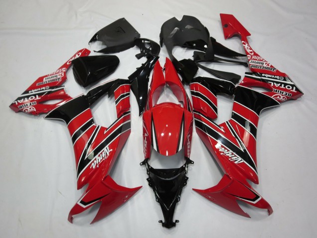 2008-2010 Rot Schwarz ZX10R Motorrad Verkleidungen 2008-2010 Rot Schwarz ZX10R Motorrad Verkleidungen