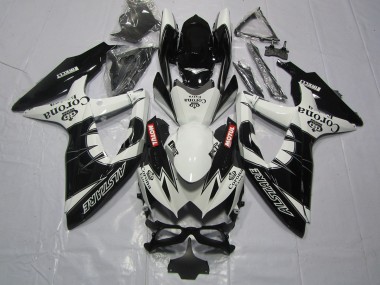 2008-2010 Schwarz Corona GSXR 600-750 Motorrad Verkleidungen