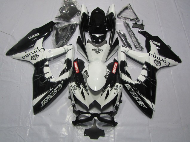 2008-2010 Schwarz Corona GSXR 600-750 Motorrad Verkleidungen 2008-2010 Schwarz Corona GSXR 600-750 Motorrad Verkleidungen