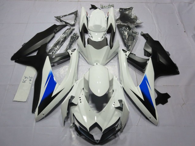 2008-2010 Weiß & Schwarz GSXR 600-750 Motorrad Verkleidungen