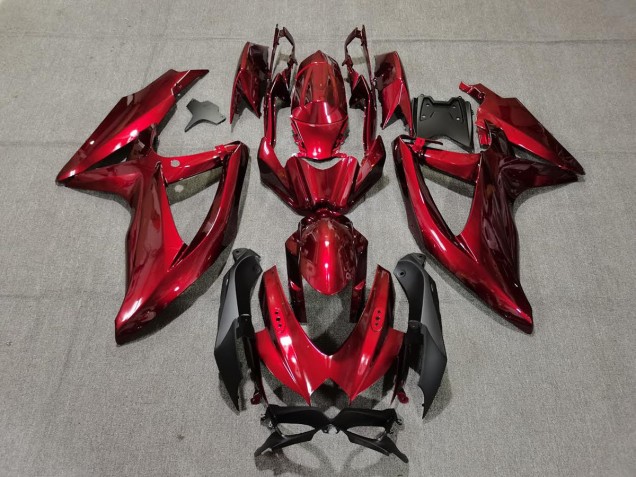 2008-2010 Tiefrot GSXR 600-750 Motorrad Verkleidungen 2008-2010 Tiefrot GSXR 600-750 Motorrad Verkleidungen