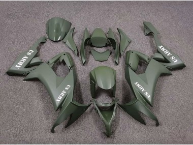 2008-2010 US Army Mattgrün ZX10R Motorrad Verkleidungen