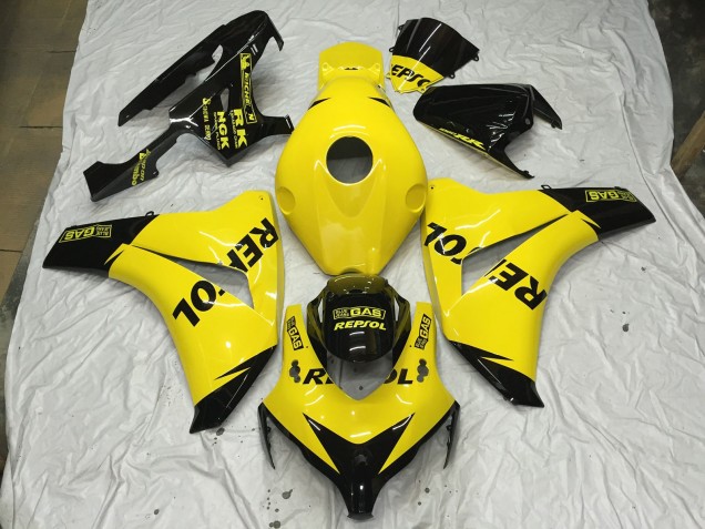 2008-2011 Gelb Glänzend Repsol CBR1000RR Motorrad Verkleidungen 2008-2011 Gelb Glänzend Repsol CBR1000RR Motorrad Verkleidungen