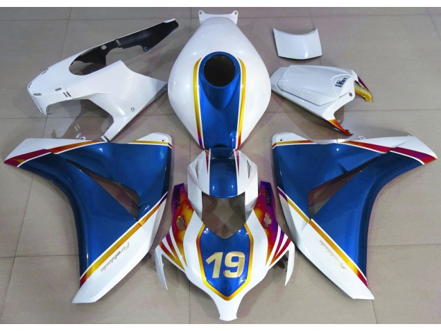 2008-2011 Glänzend Blau & Weiß CBR1000RR Motorrad Verkleidungen 2008-2011 Glänzend Blau & Weiß CBR1000RR Motorrad Verkleidungen
