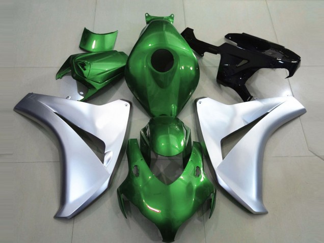 2008-2011 Glänzendes Grün & Silber CBR1000RR Motorrad Verkleidungen 2008-2011 Glänzendes Grün & Silber CBR1000RR Motorrad Verkleidungen