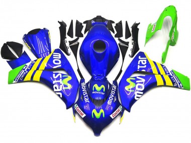 2008-2011 Leuchtend Movistar CBR1000RR Motorrad Verkleidungen