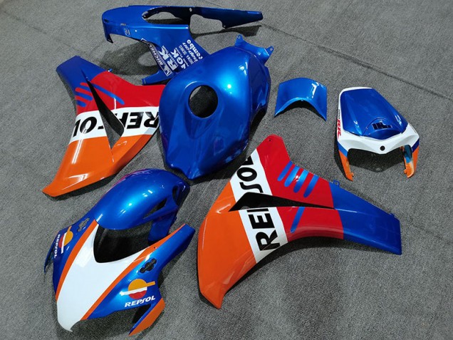 2008-2011 Perlblau Repsol Stil CBR1000RR Motorrad Verkleidungen 2008-2011 Perlblau Repsol Stil CBR1000RR Motorrad Verkleidungen