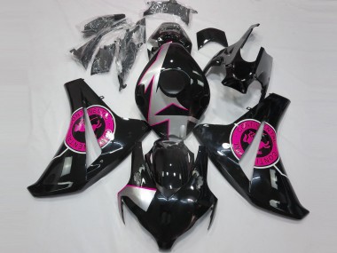 2008-2011 Schwarz Glänzend & Pink CBR1000RR Motorrad Verkleidungen