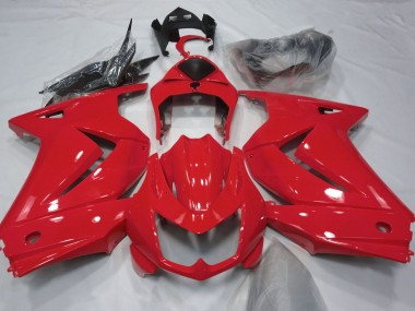 2008-2012 Rot Glänzend Ninja 250 Motorrad Verkleidungen