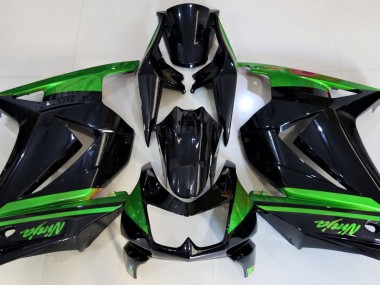 2008-2012 Schwarz Glänzend & Grün Ninja 250 Motorrad Verkleidungen