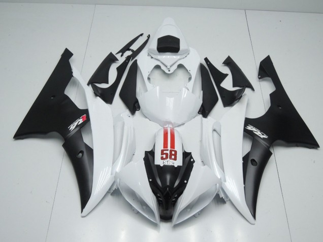 2008-2016 58 Sic Weiß & Schwarz R6 Motorrad Verkleidungen 2008-2016 58 Sic Weiß & Schwarz R6 Motorrad Verkleidungen