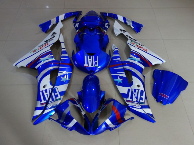 2008-2016 Blau Glänzend Fiat R6 Motorrad Verkleidungen 2008-2016 Blau Glänzend Fiat R6 Motorrad Verkleidungen