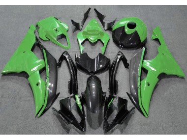 2008-2016 Grün Glänzend & Kohlefaser R6 Motorrad Verkleidungen
