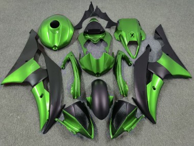 2008-2016 Grün & Matt Schwarz R6 Motorrad Verkleidungen