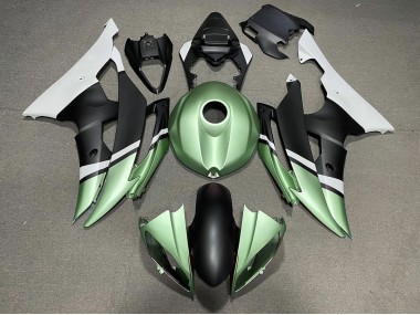 2008-2016 Matt Schwarz & Grün R6 Motorrad Verkleidungen