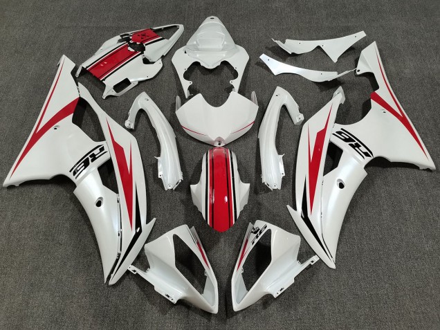 2008-2016 Perlweiß & Rot Glänzend R6 Motorrad Verkleidungen 2008-2016 Perlweiß & Rot Glänzend R6 Motorrad Verkleidungen